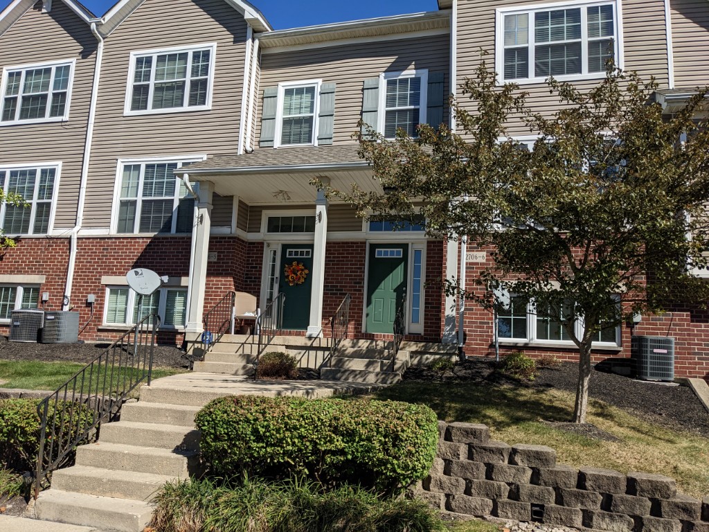 Townhome row exterior
